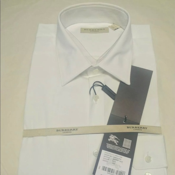 Burberry White Button Shirt - Picture 1 of 3